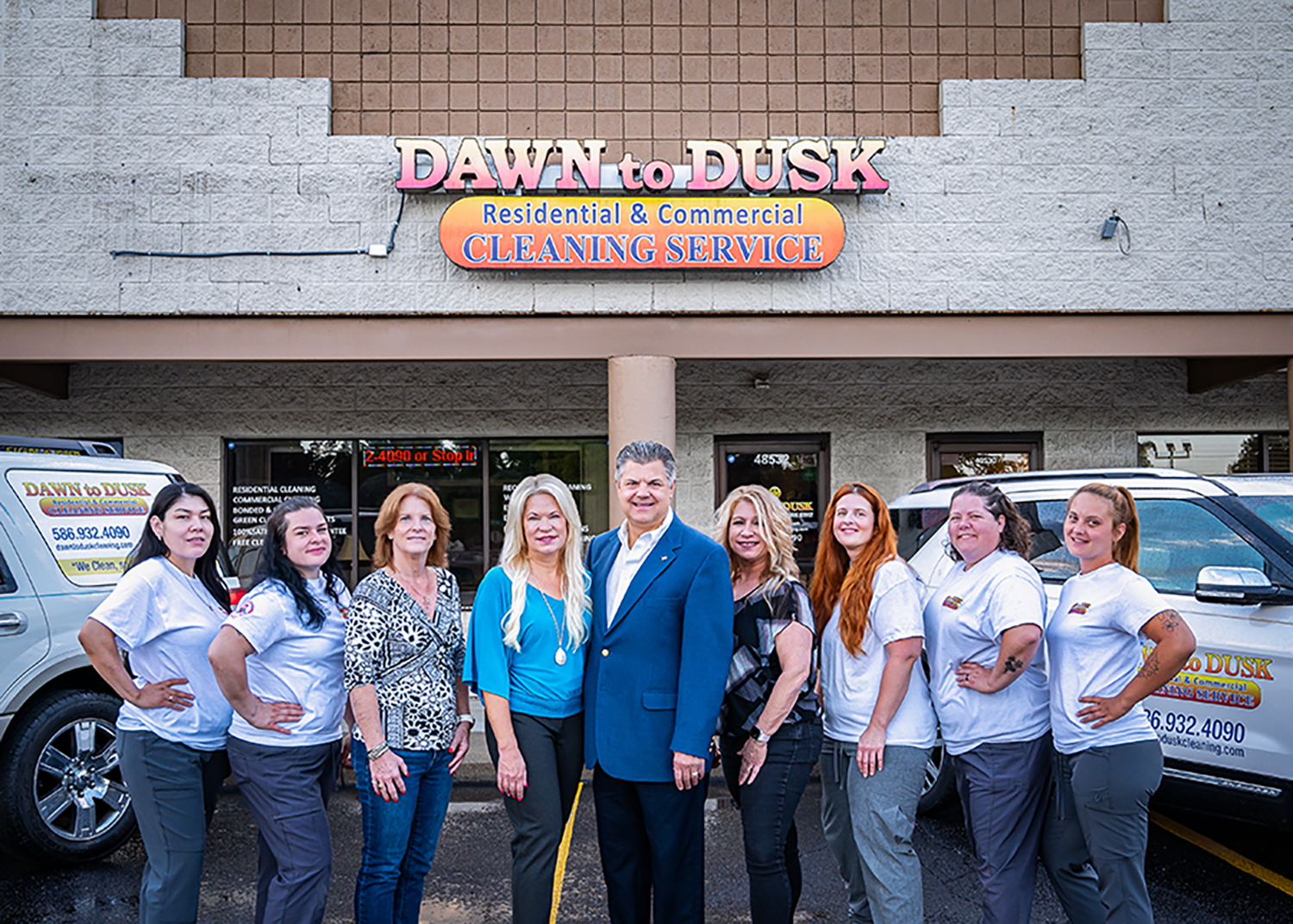 dawn to dusk cleaning team